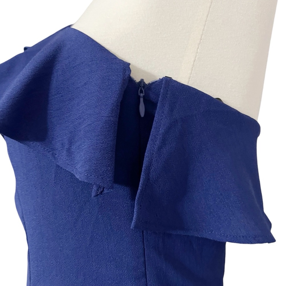 Lulus Beautiful View‎ Royal Blue One-Shoulder Dress Size Small - Picture 10 of 12